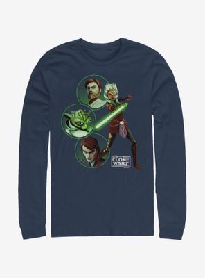 Star Wars: The Clone Wars Ahsoka Light Side Group Long-Sleeve T-Shirt