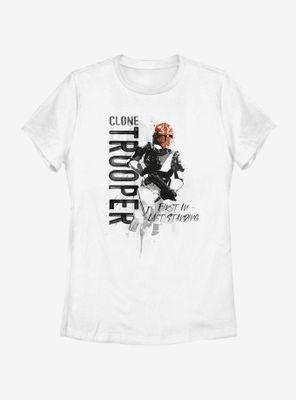 Star Wars: The Clone Wars Trooper Running Womens T-Shirt