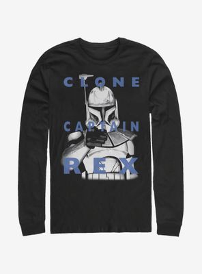 Star Wars: The Clone Wars Captain Rex Text Long-Sleeve T-Shirt