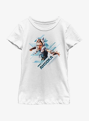 Star Wars: The Clone Wars Ahsoka Angled Youth Girls T-Shirt