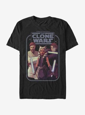 Star Wars: The Clone Wars Ahsoka Hero Group Shot T-Shirt