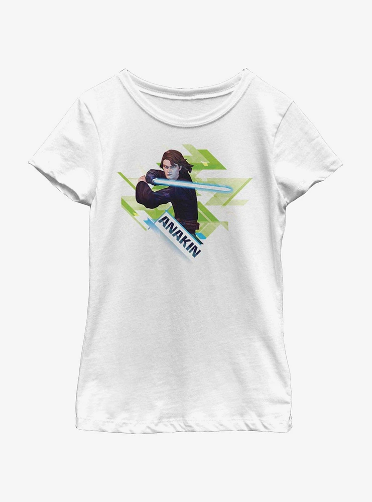 Star Wars: The Clone Wars Anakin Angled Youth Girls T-Shirt