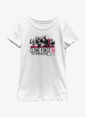 Star Wars: The Clone Wars Bad Batch Collage Youth Girls T-Shirt