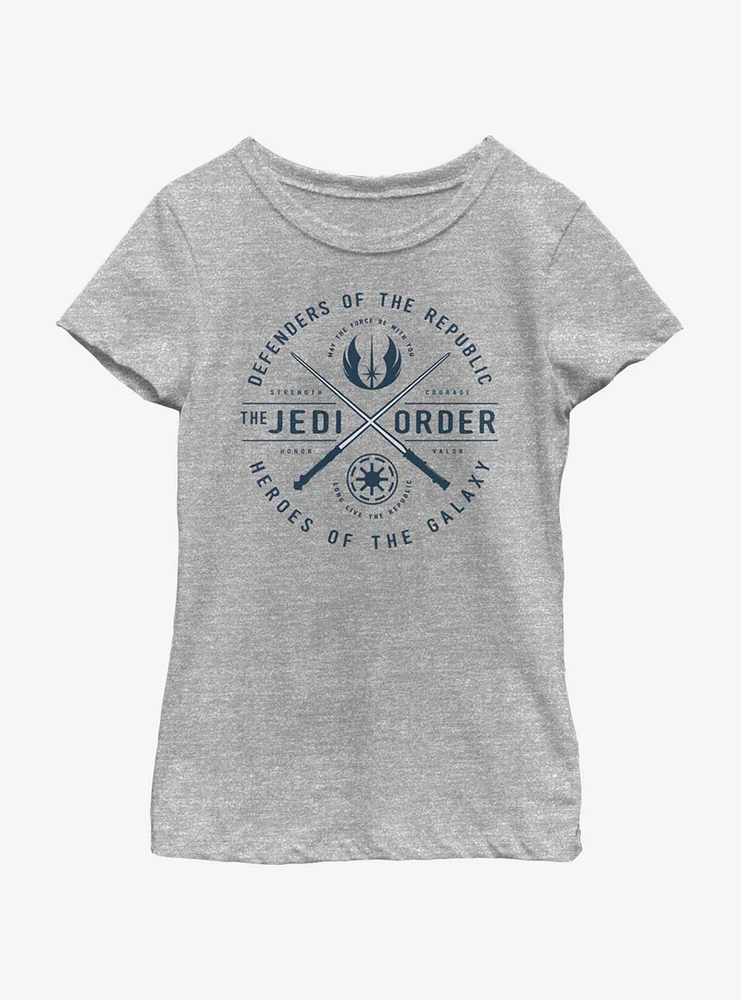 Star Wars: The Clone Wars Jedi Order Emblem Youth Girls T-Shirt