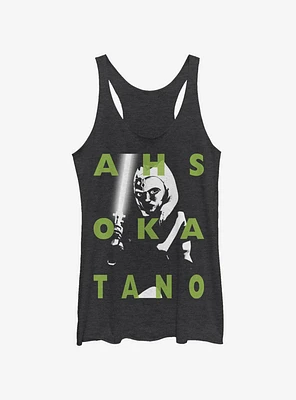 Star Wars: The Clone Wars Ahsoka Text Womens Tank Top