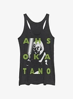 Star Wars: The Clone Wars Ahsoka Text Womens Tank Top