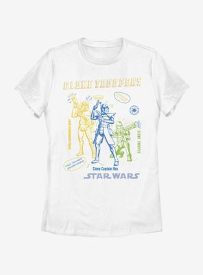 Star Wars: The Clone Wars Doodle Trooper Womens T-Shirt