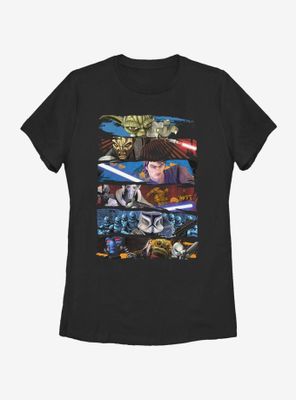 Star Wars: The Clone Wars Face Off Womens T-Shirt