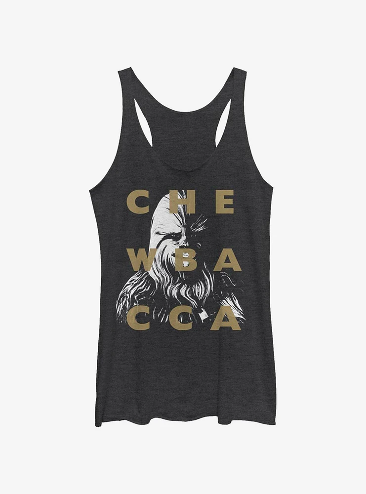 Star Wars: The Clone Wars Chewbacca Text Womens Tank Top