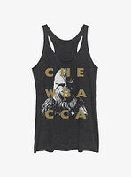 Star Wars: The Clone Wars Chewbacca Text Womens Tank Top