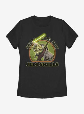 Star Wars: The Clone Wars Yoda Jedi Skills Womens T-Shirt
