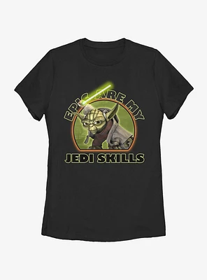Star Wars: The Clone Wars Yoda Jedi Skills Womens T-Shirt