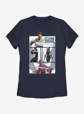 Star Wars: The Clone Wars Ahsoka Heroes Jedi Womens T-Shirt