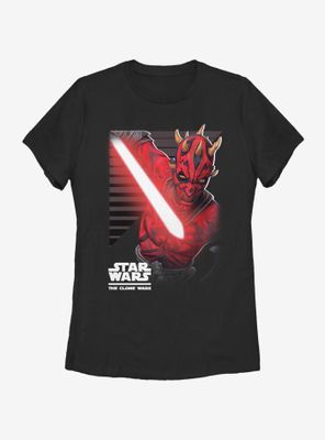 Star Wars: The Clone Wars Maul Strikes Womens T-Shirt