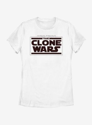 Star Wars: The Clone Wars Logo Womens T-Shirt