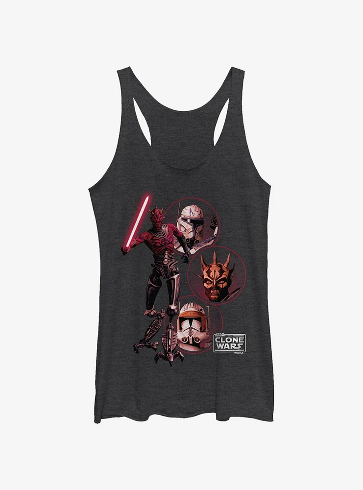 Star Wars: The Clone Wars Darkside Group Womens Tank Top