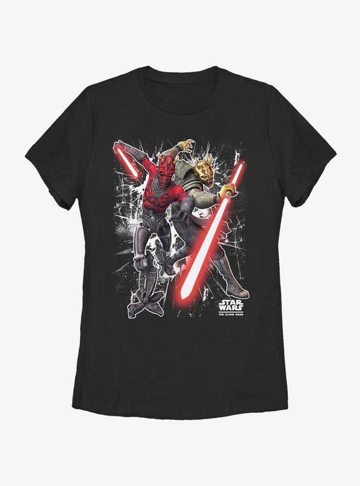 Star Wars: The Clone Wars Sith Brothers Womens T-Shirt