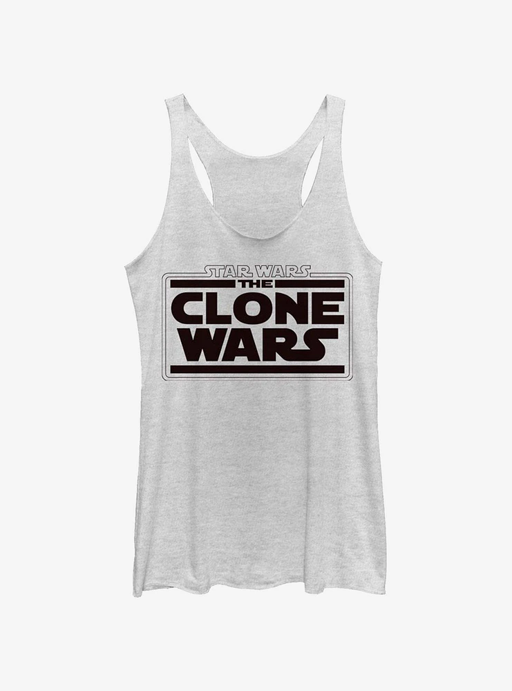 Star Wars: The Clone Wars Logo Womens Tank Top