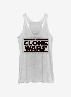 Star Wars: The Clone Wars Logo Womens Tank Top