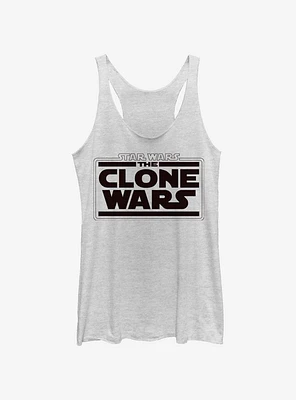 Star Wars: The Clone Wars Logo Womens Tank Top