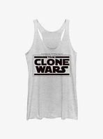 Star Wars: The Clone Wars Logo Womens Tank Top