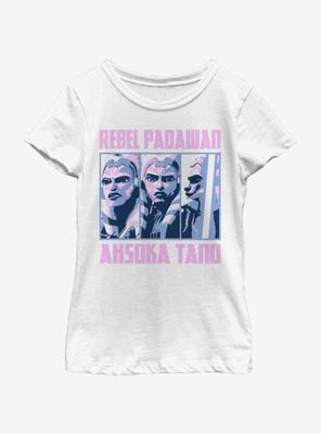 Star Wars: The Clone Wars Ahsoka Rebel Box Up Youth Girls T-Shirt
