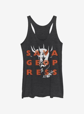 Star Wars: The Clone Wars Savage Opress Overlay Womens Tank Top