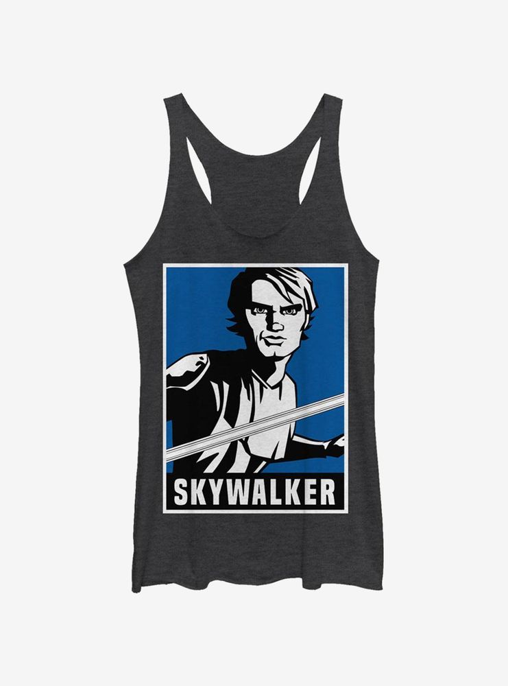 Star Wars: The Clone Wars Skywalker Poster Womens Tank Top