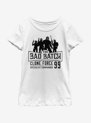 Star Wars: The Clone Wars Bad Batch Emblem Youth Girls T-Shirt