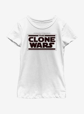 Star Wars: The Clone Wars Logo Youth Girls T-Shirt