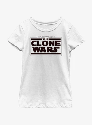 Star Wars: The Clone Wars Logo Youth Girls T-Shirt