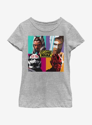 Star Wars: The Clone Wars Ahsoka Heroes Pop Art Youth Girls T-Shirt