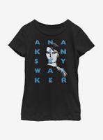 Star Wars: The Clone Wars Anakin Text Youth Girls T-Shirt