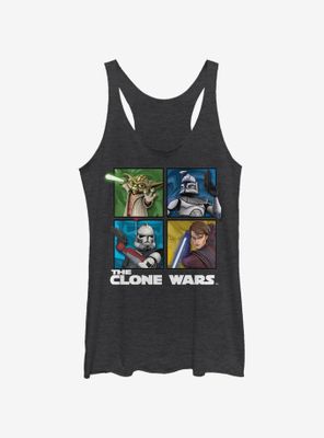 Star Wars: The Clone Wars Panel Four Womens Tank Top