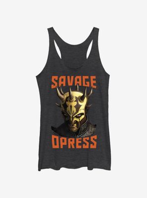 Star Wars: The Clone Wars Savage Opress Face Womens Tank Top