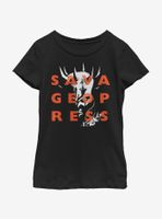 Star Wars: The Clone Wars Savage Opress Overlay Youth Girls T-Shirt