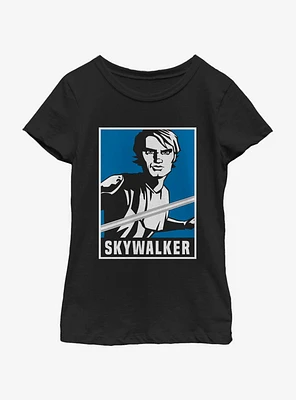 Star Wars: The Clone Wars Skywalker Poster Youth Girls T-Shirt