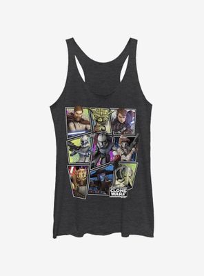 Star Wars: The Clone Wars Scattered Group Womens Tank Top