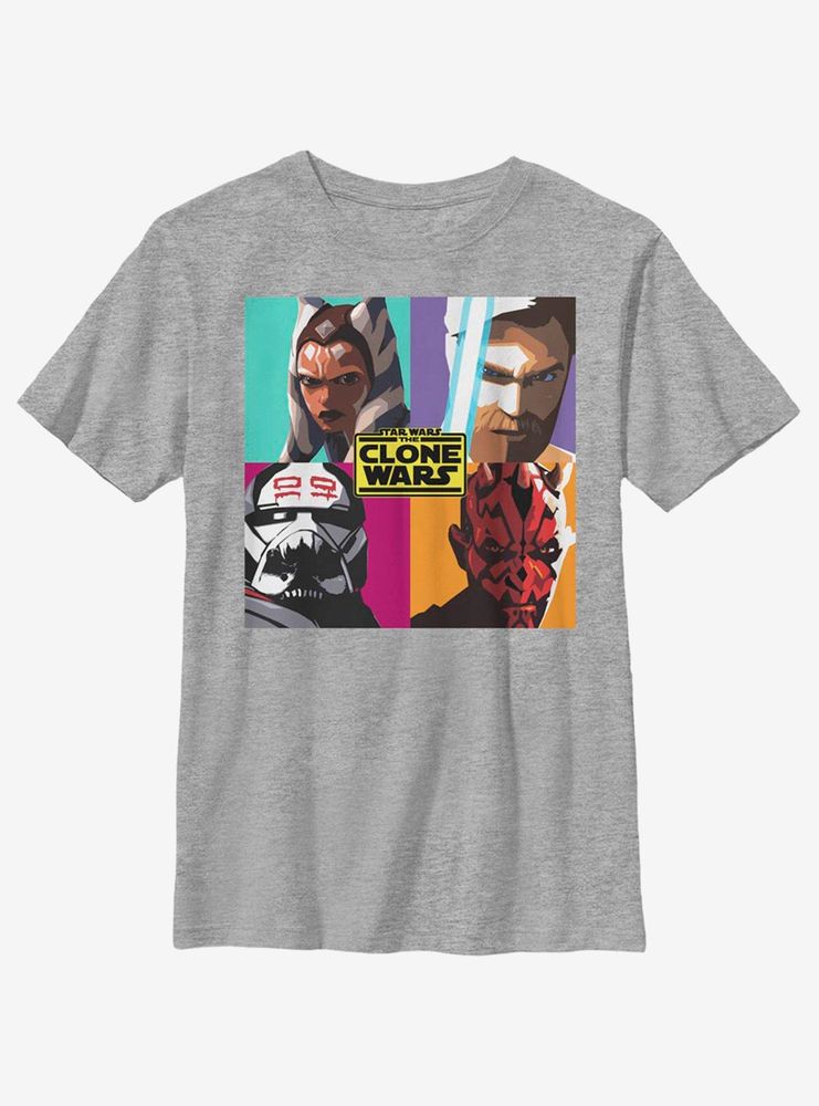 Star Wars: The Clone Wars Ahsoka Heroes Pop Art Youth T-Shirt