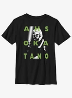 Star Wars: The Clone Wars Ahsoka Text Youth T-Shirt