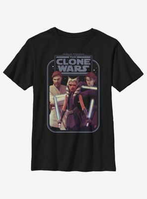 Star Wars: The Clone Wars Ahsoka Hero Group Shot Youth T-Shirt