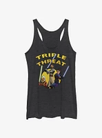 Star Wars: The Clone Wars Ahsoka Light Side Triple Threat Womens Tank Top
