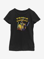 Star Wars: The Clone Wars Ahsoka Light Side Triple Threat Youth Girls T-Shirt