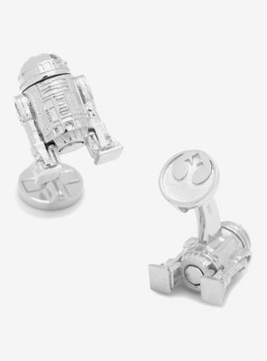 Star Wars Sterling Silver 3D R2D2 Cufflinks