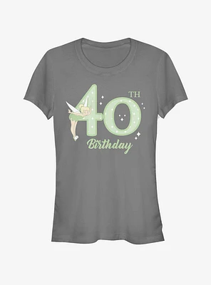 Disney Peter Pan Tink 40Th Birthday Girls T-Shirt