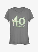 Disney Peter Pan Tink 40Th Birthday Girls T-Shirt