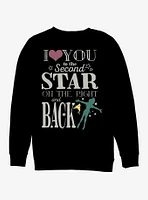 Disney Peter Pan Love You To The Star Crew Sweatshirt