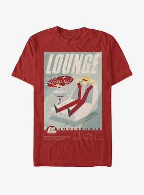 Disney Pixar Wall-E Lounge Hoverchair Poster T-Shirt