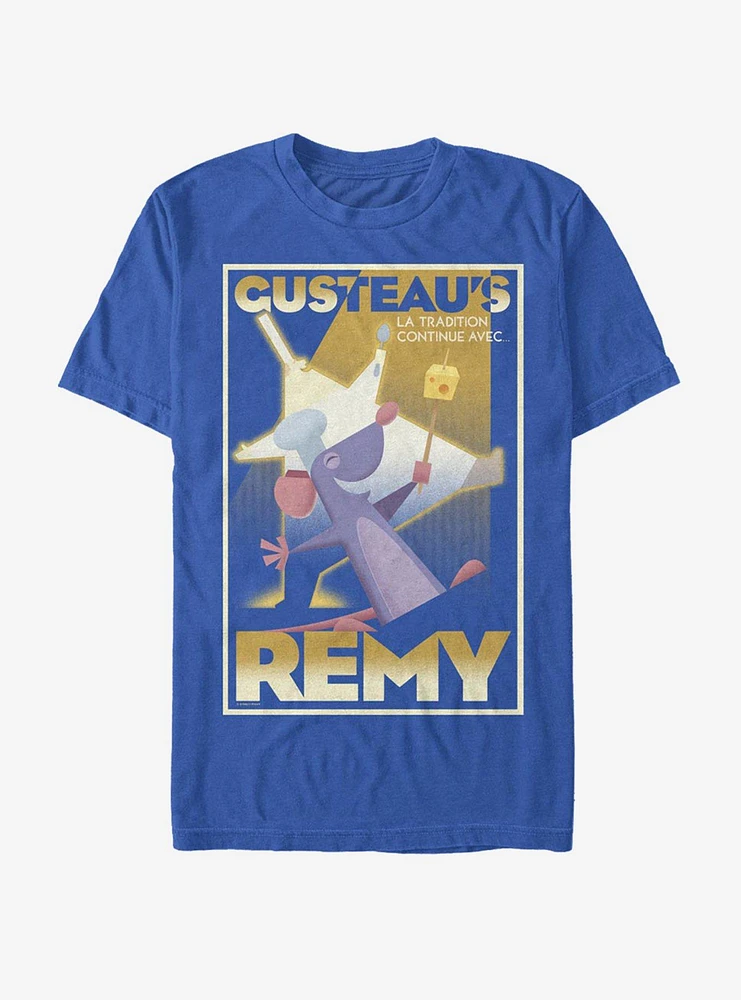 Disney Pixar Ratatouille Gusteaus La Remy Poster T-Shirt