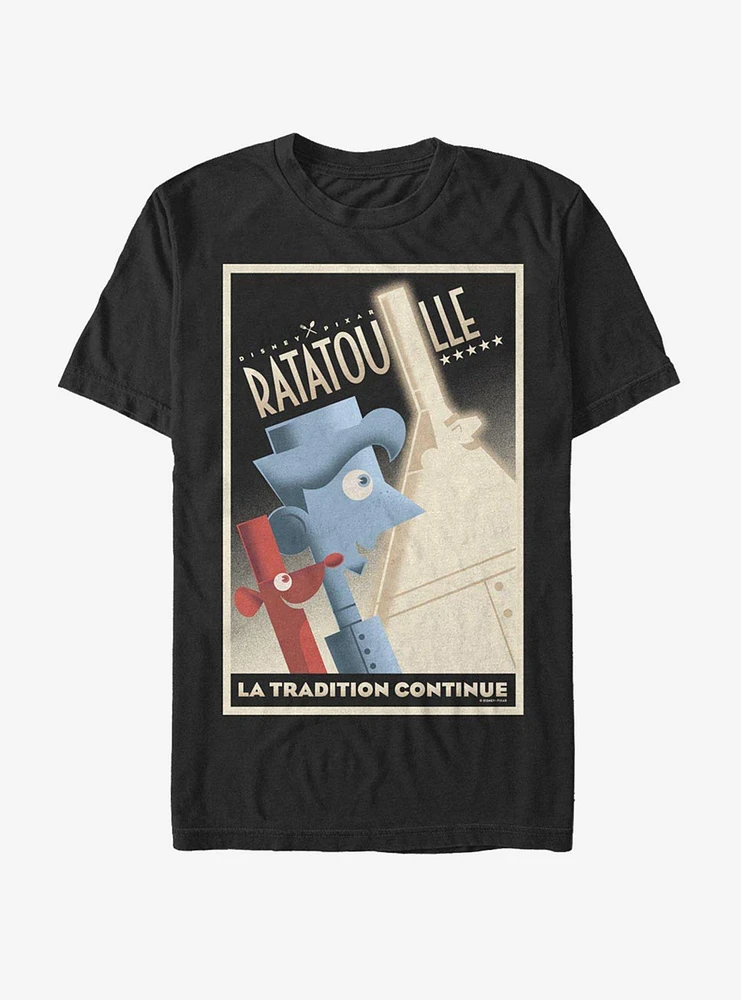 Disney Pixar Ratatouille La Tradition Poster T-Shirt